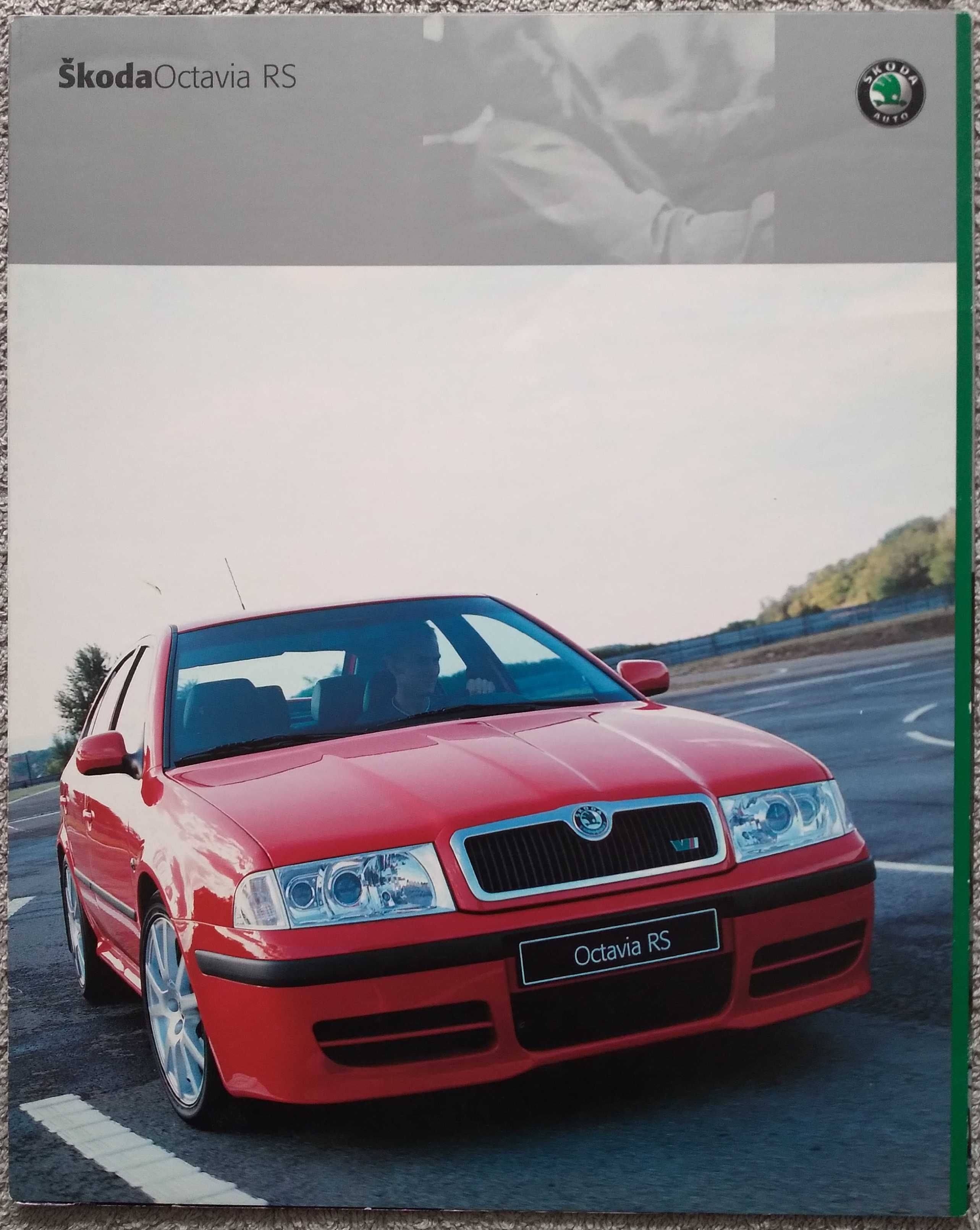 Prospekt Skoda Octavia RS rok 2001