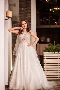 Весільна сукня Deryl, фата, юбка з кільцем. Свадебное платье