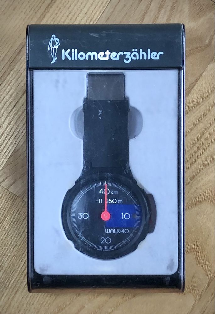 Retro krokomierz K&R Walk 40 Kilometerzahler. Made in West Germany