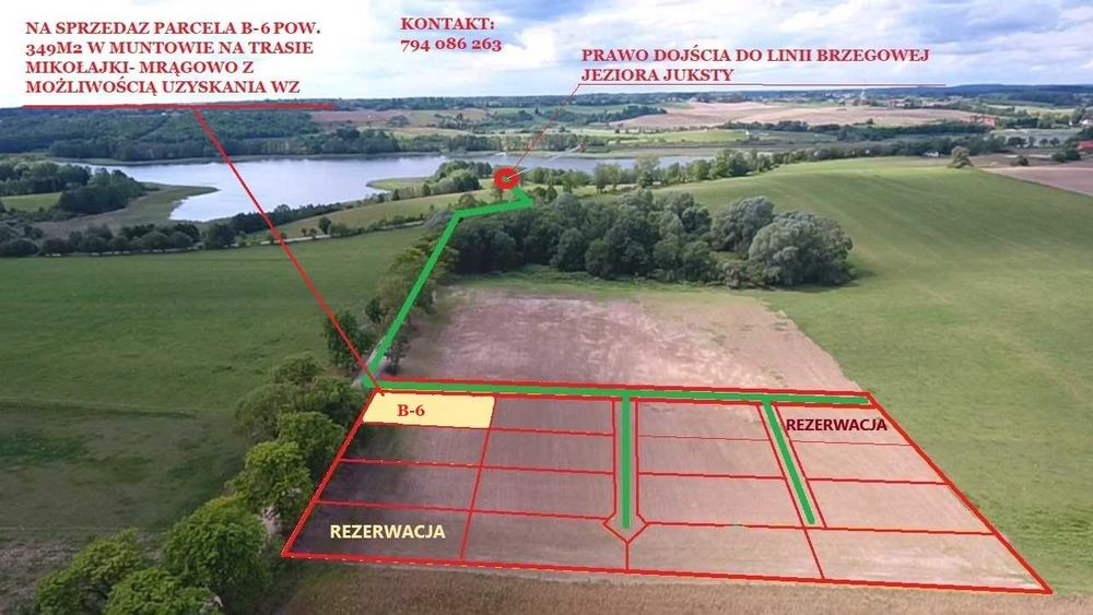 Mikro działka w Muntowie na sprzedaż