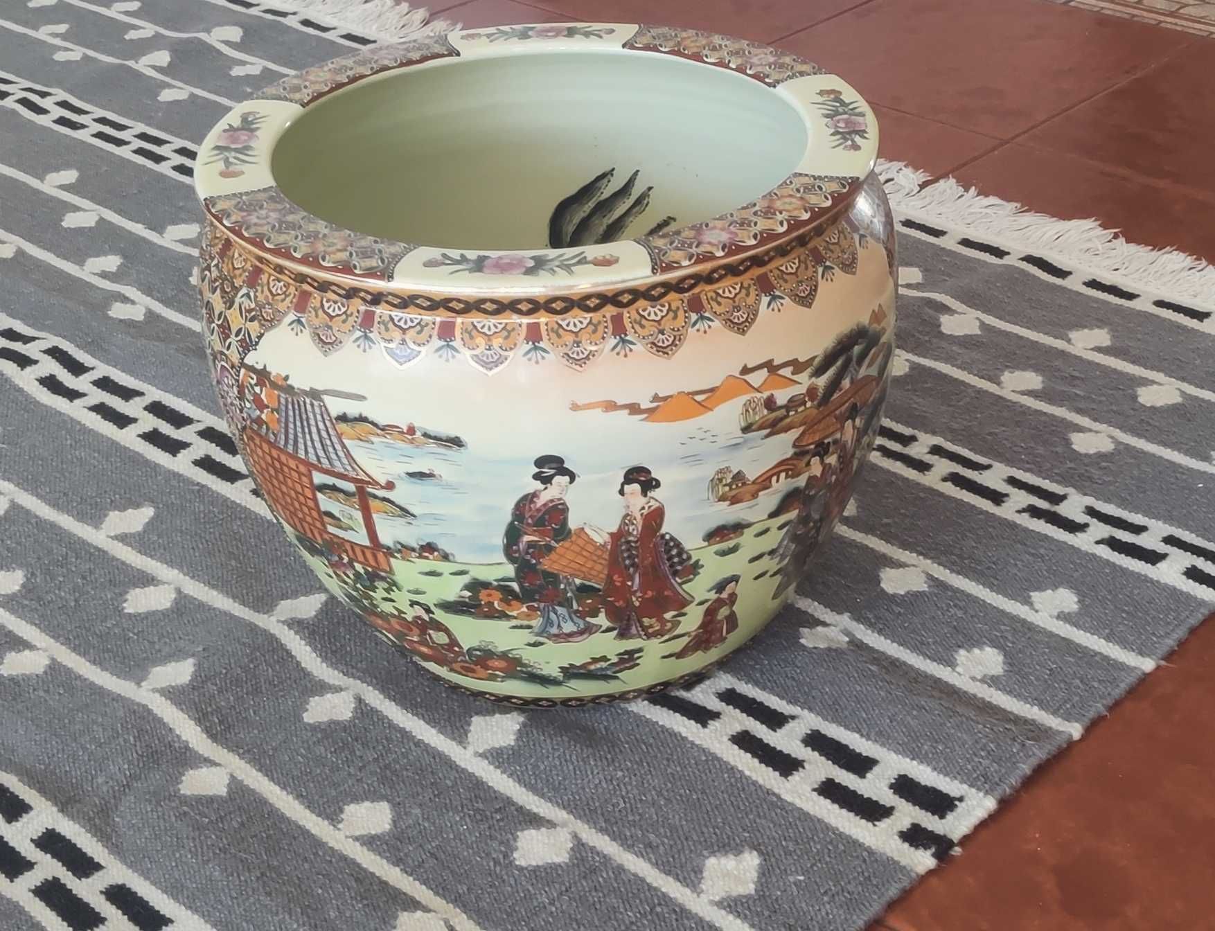 2 Vasos Cachepot Chinês - Pintados à Mão