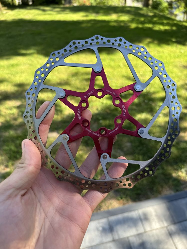 Komplet tarcze hamulcowe A2Z 180mm czerwone