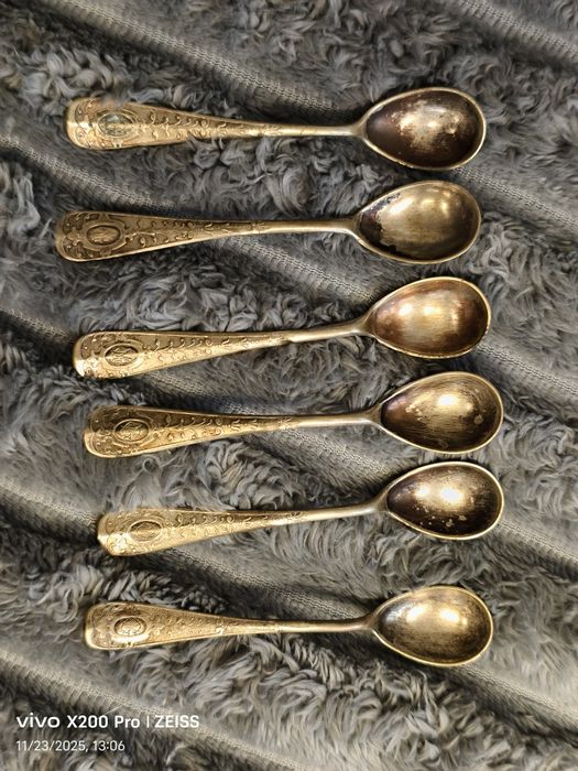 Łyżeczki srebrne PLEWKIEWICZ 6 sztuk