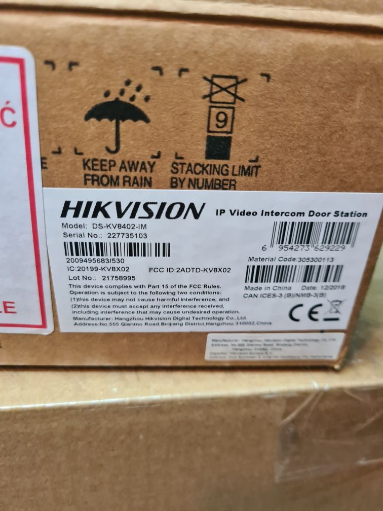 Wideodomofon hikvision ds-kv8202-im