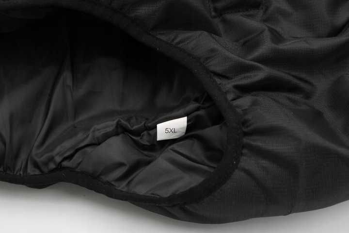 Ciepła kurtka dla dużego psa My World My Rules 5XL Czarny/Szary