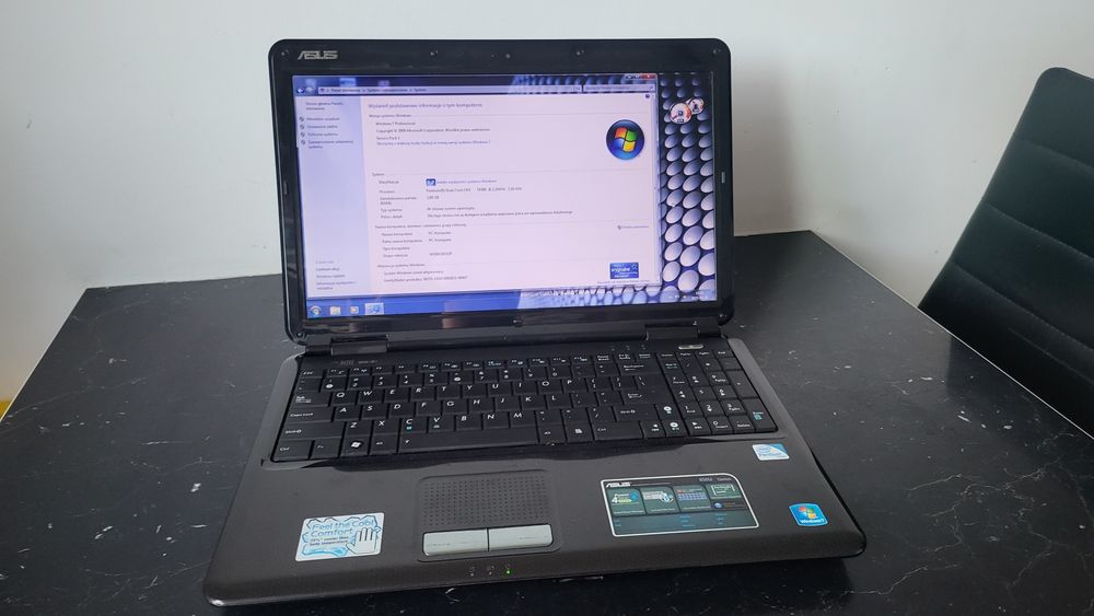 Stary laptop Asus K50IJ Win XP DVD nowa bateria