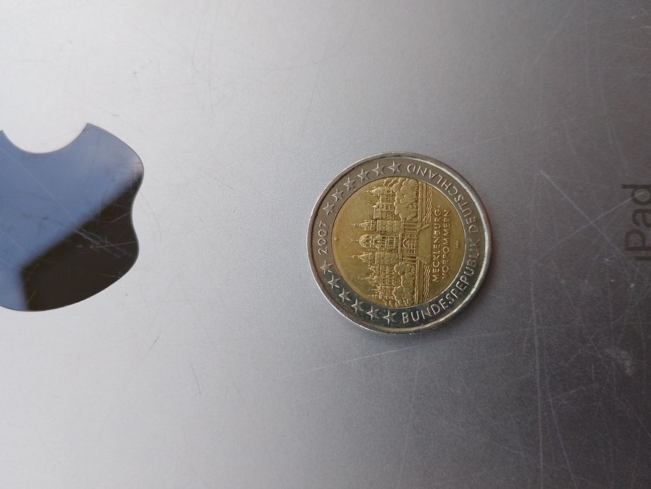 Moeda de 2€ rara da Alemanha