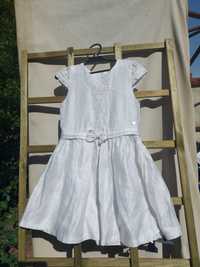Sukienka dziewczęca biała rozmiar 122 wiek 6/9lat firma COCCODRILLO