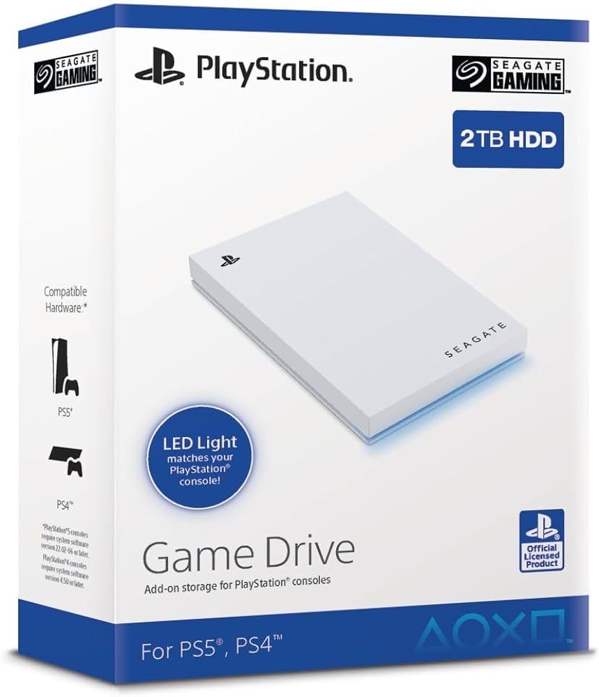 Новий зовнішній жорсткий диск Seagate Game Drive для PS4/PS5 2 ТБ