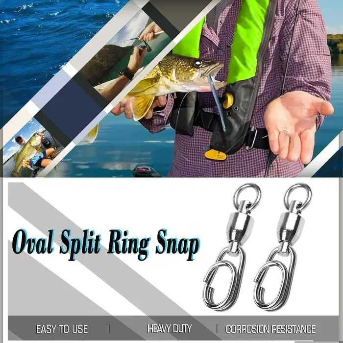 Krętliki wędkarskie z łożyskami kulkowymi rozmiar 6