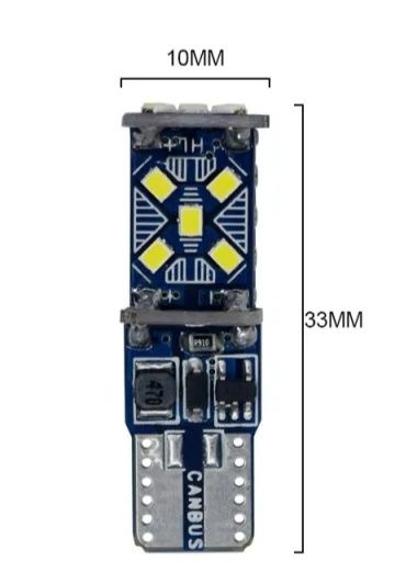 Автомобильная LED лампа T10 W5W 12V 15smd 2016 Philips CANBUS Обманка