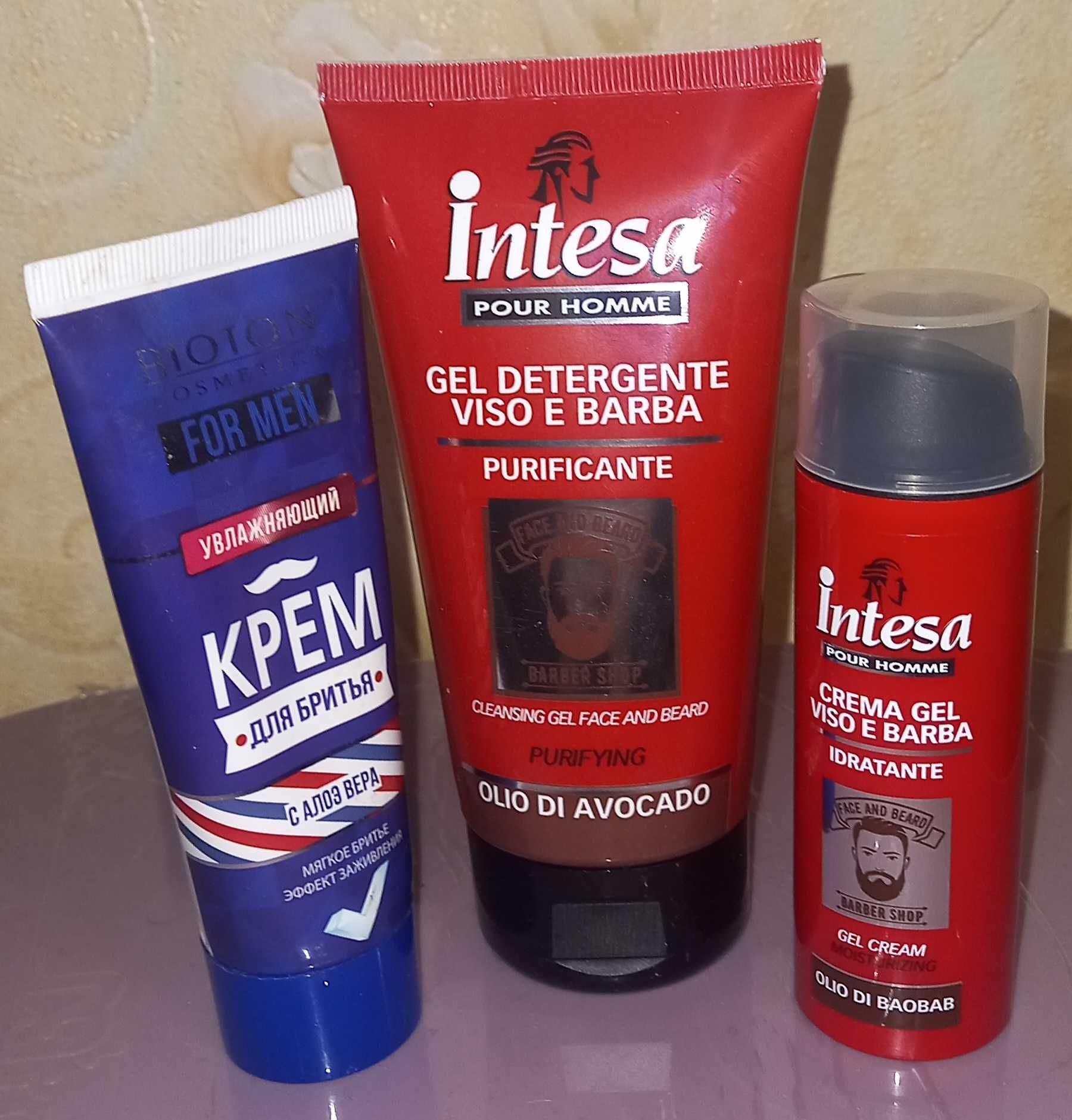 Набір для гоління Intesa (Італія) + крем
