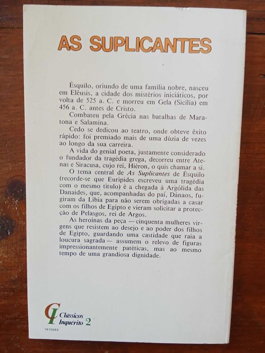 Ésquilo - As suplicantes