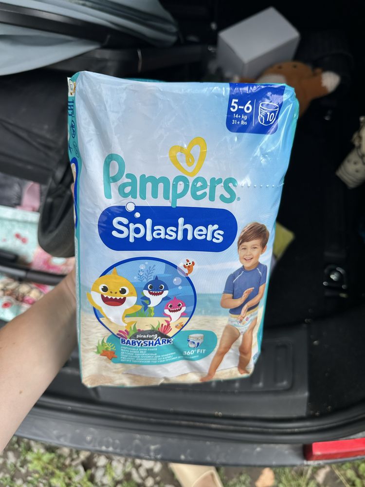Трусики для плавання pampers splashers 5-6 закрита пачка