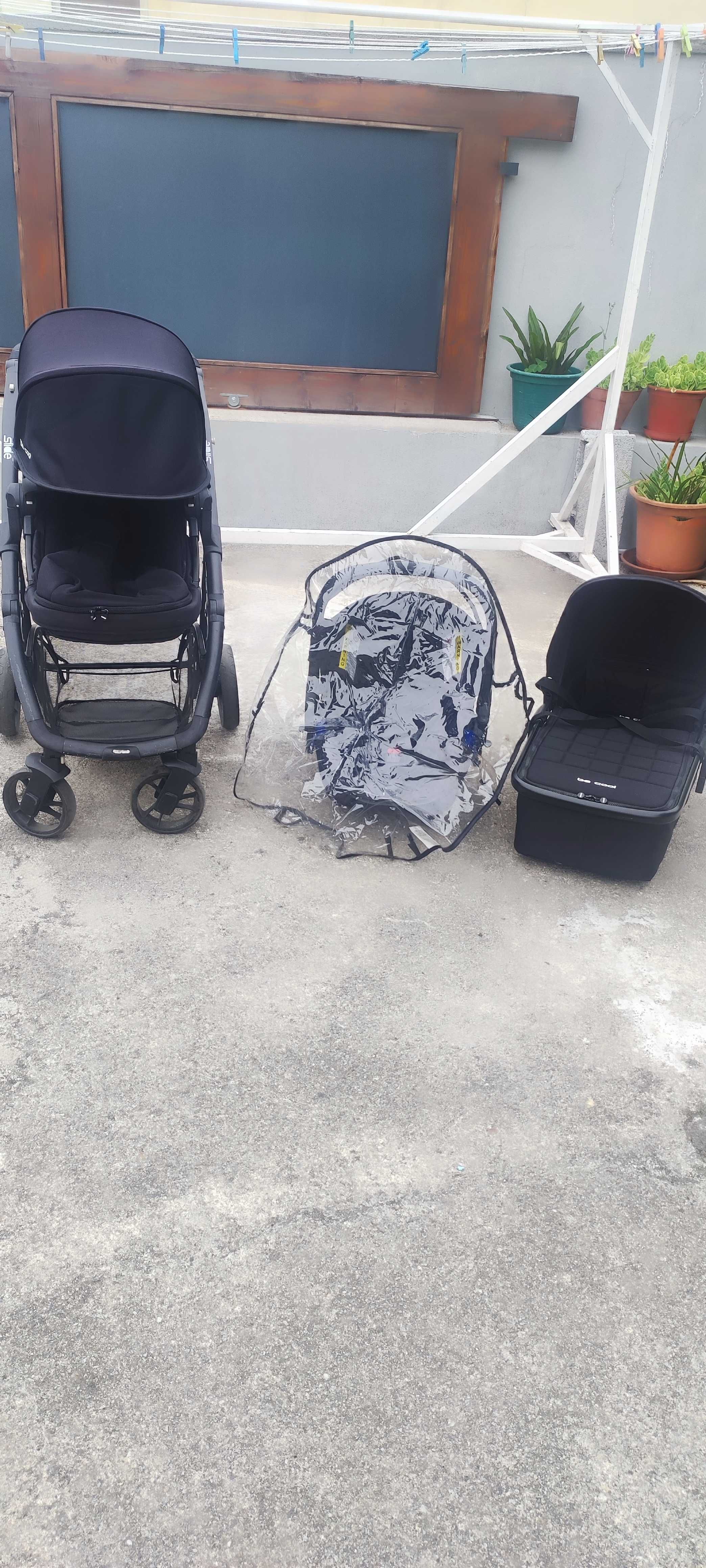 Carrinho de criança trio