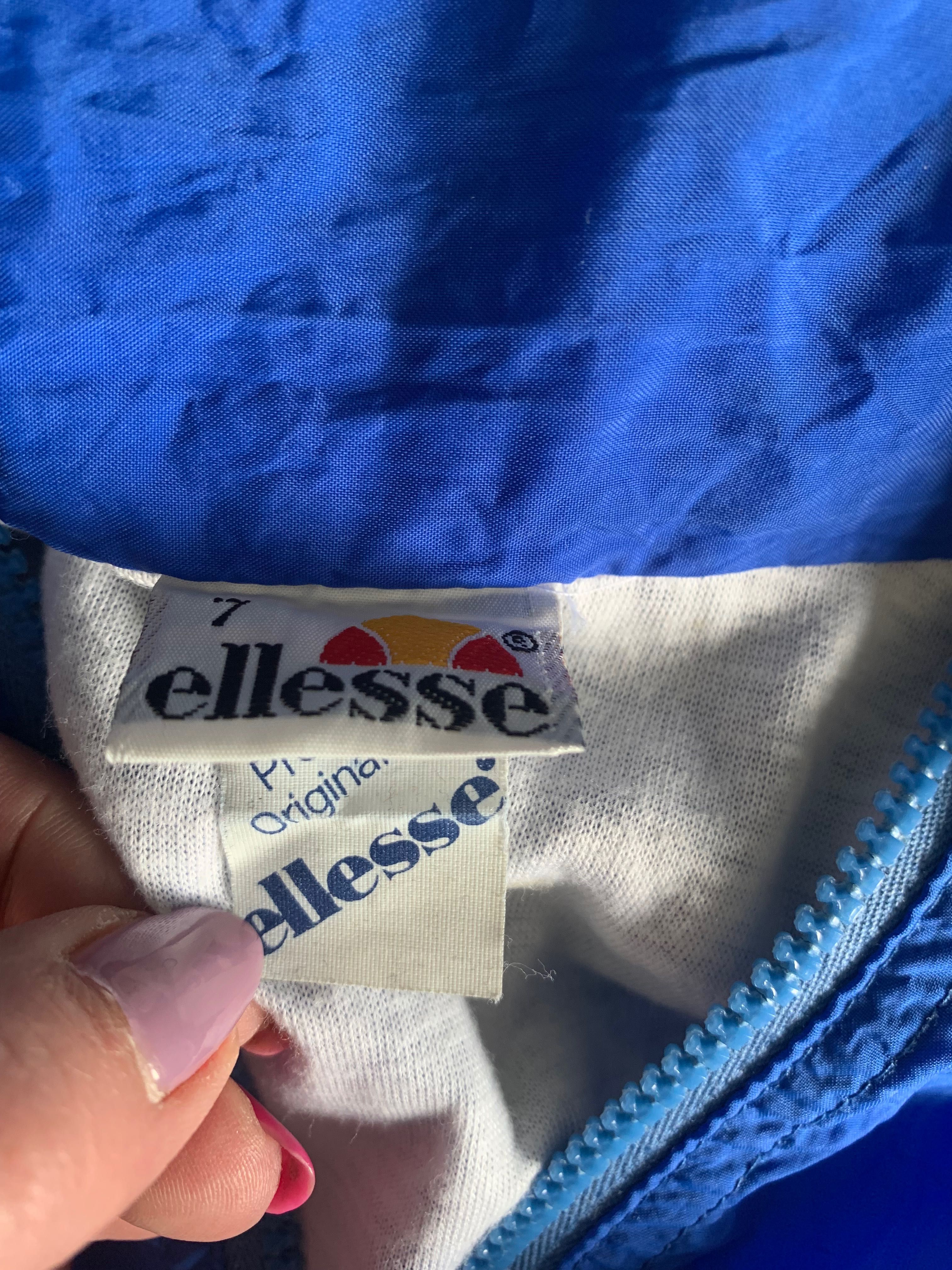 Ellesse vintage dres szelest - komplet bluza+spodnie XS/S turkus L’70