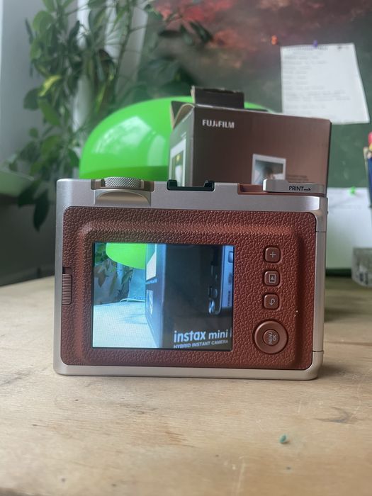 aparat instax mini Evo- brazowo - srebrny