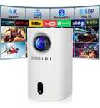 Projektor 8k mini Feclydet android 11, Netflix YouTube ANSI fhd 120"