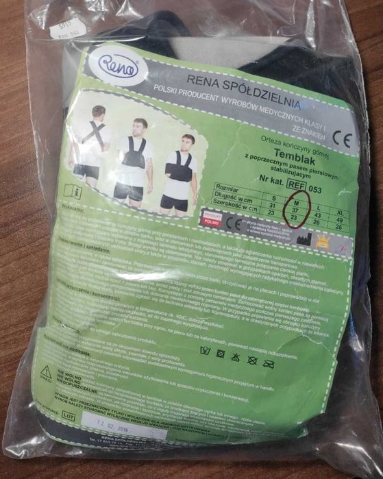 Temblak - Orteza kończyny górnej