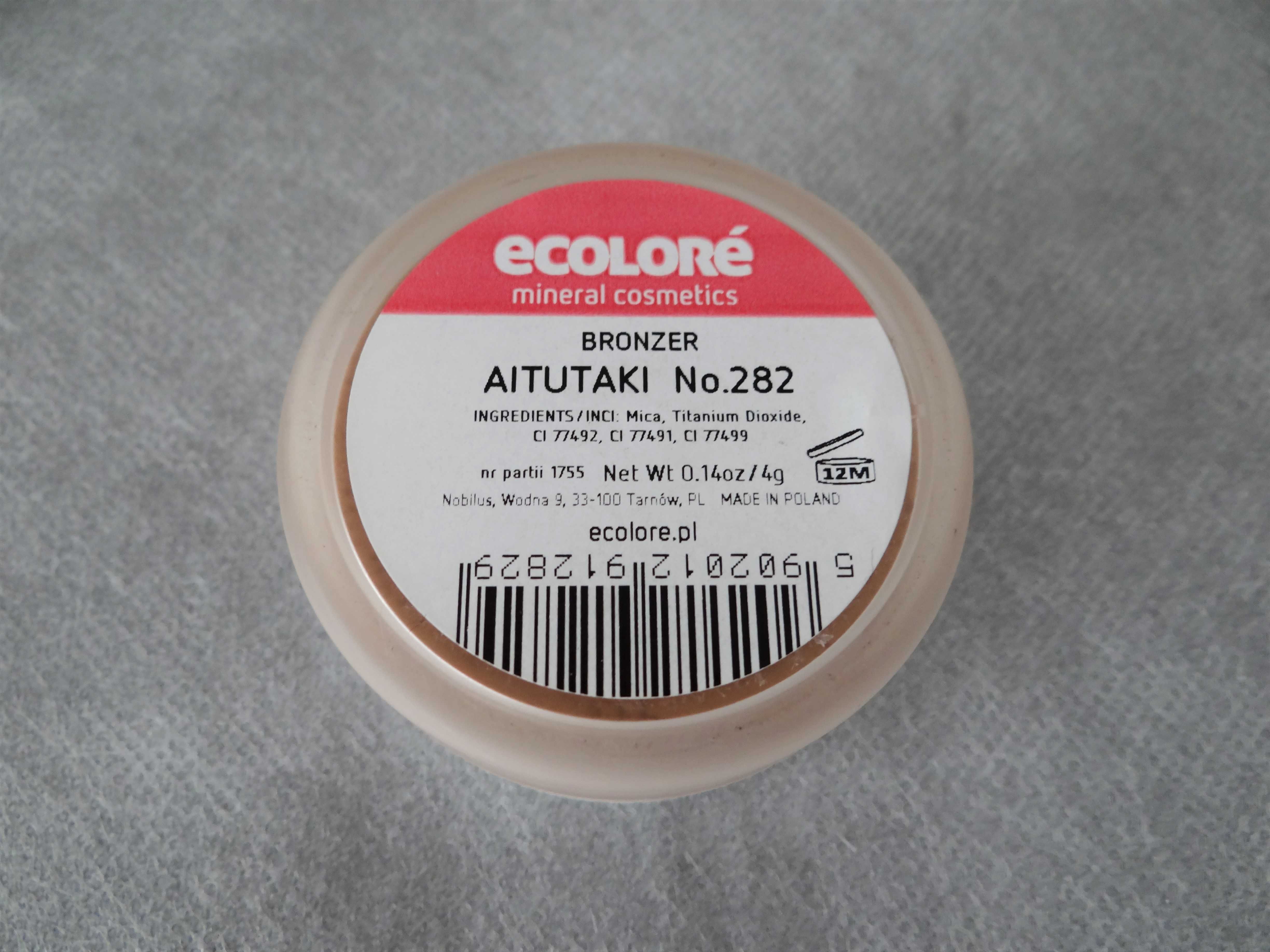 Bronzer mineralny | ecolore no. 282 | kosmetyk wegański