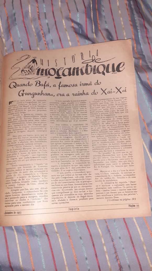 Revista Império Mocambique 1953 colonias colonial