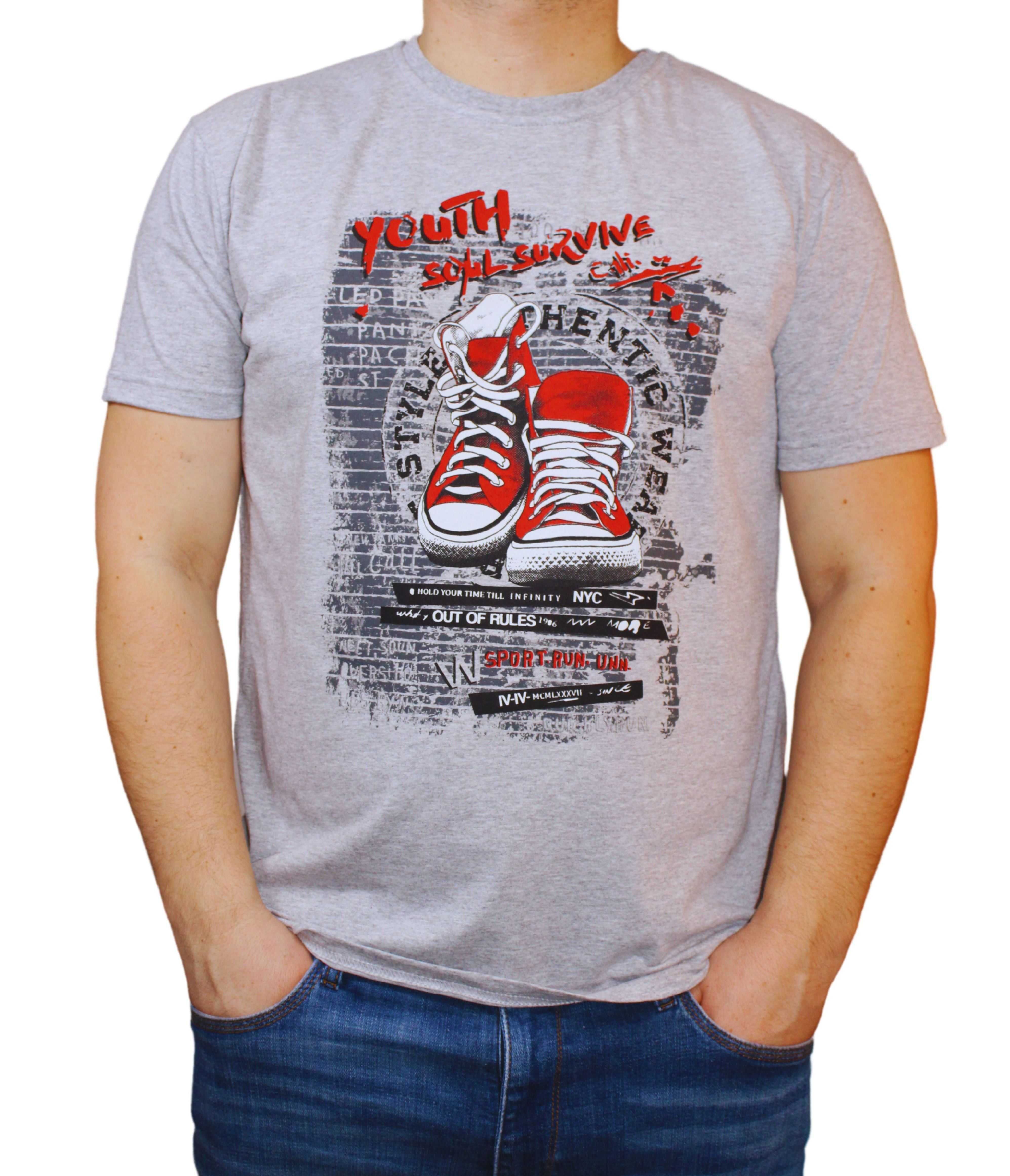 koszulka męska w modnych wzorach i kolorach rozmiary od L do 3XL