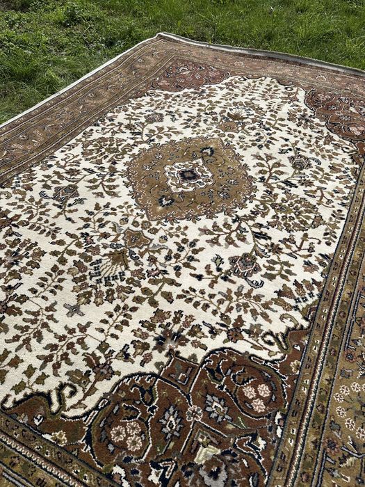 Duży ręcznie tkany dywan perski wełniany typu Indo Mir  358x250cm