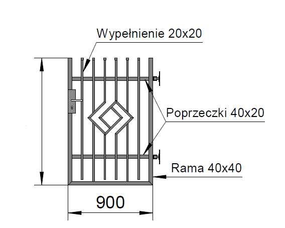 Brama uchylna i bramka