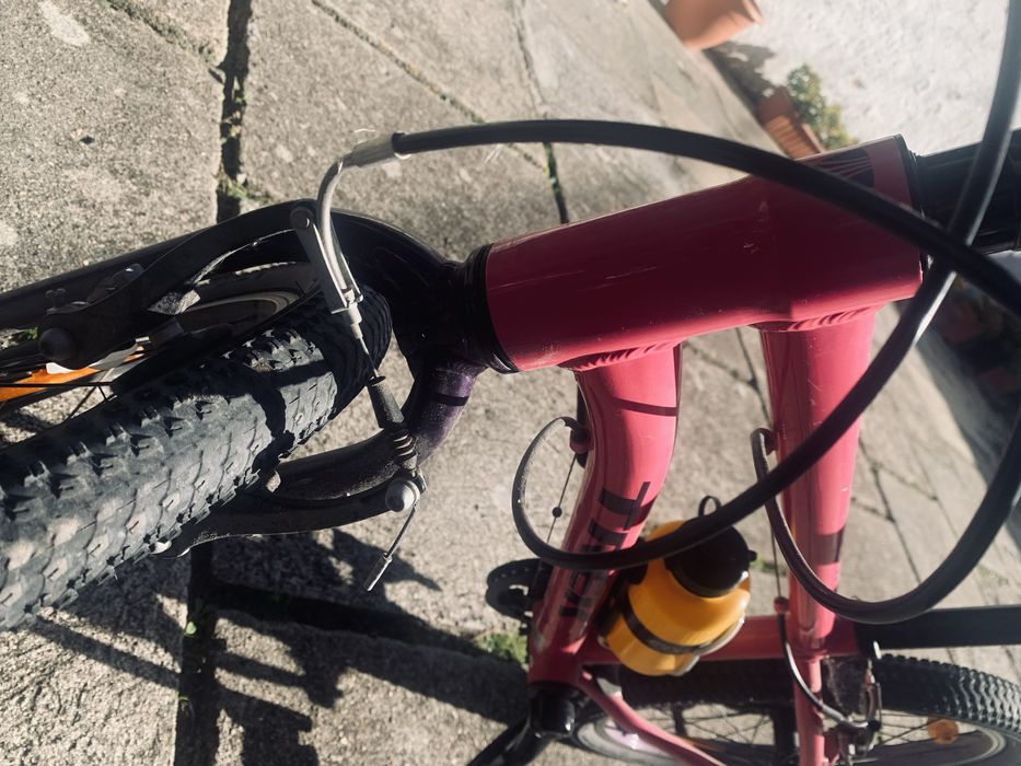 Bicicleta criança trek wahoo  or de rosa