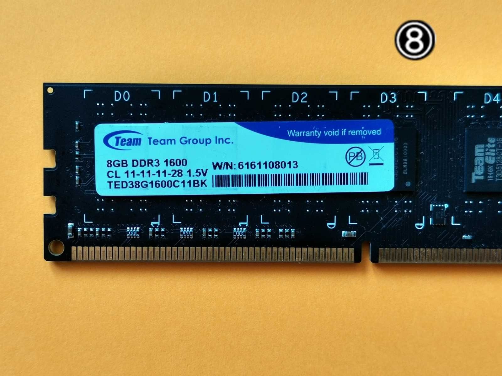 DDR3 8GB Team Group 12800 -Komputer