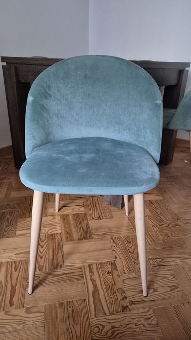 Conjunto de 4 cadeiras em veludo Kana-  SKLUM