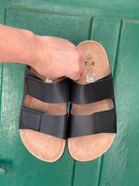 Шлепанцы сланцы тапочки шлепки кожа вьетнамки Birkenstock