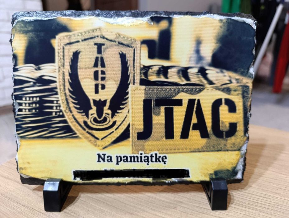 Pamiątka wojsko ryngraf tablo na kamieniu