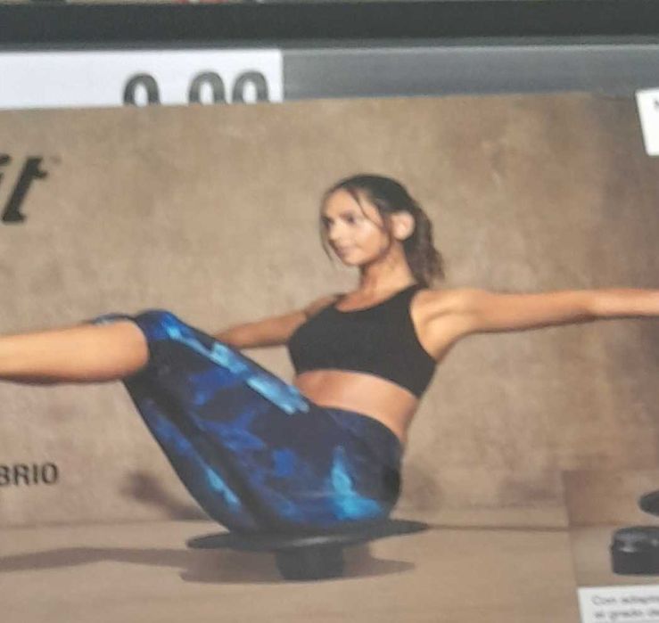 Plataforma de Equilíbrio e Elásticos d força num só equipamento, 2 em1