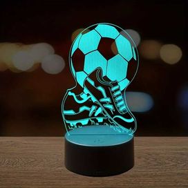Lampka Nocna 3D Led Piłka z Korkami