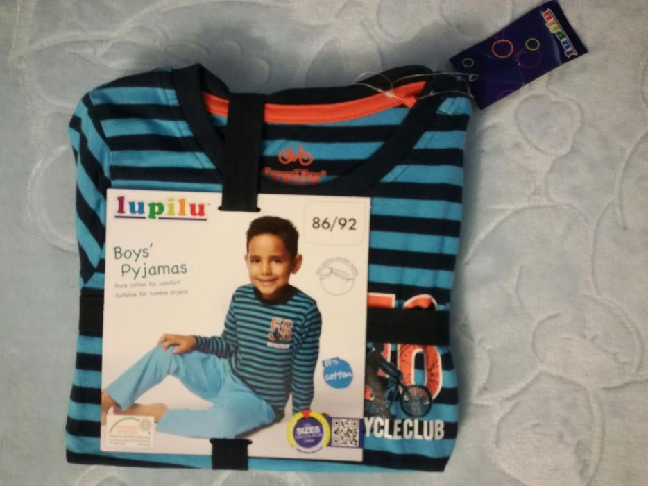 Lupilu nowa piżama dla chłopczyka 86/92 z metkami niebieski i granat