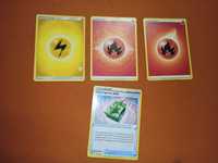 Oryginalne karty Pokemon 3 szt energii 1 szt Trainer Item