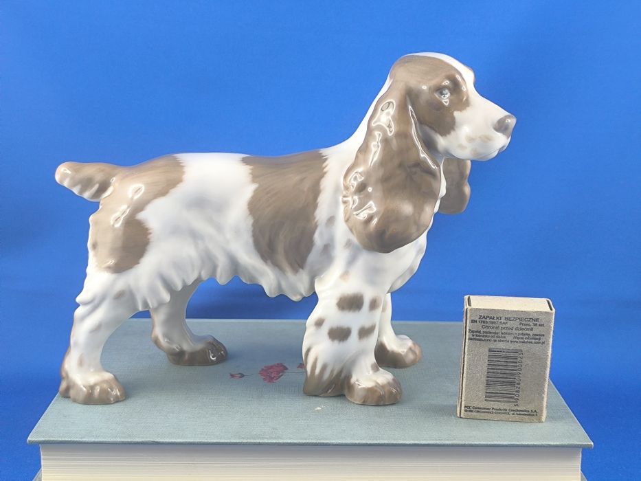 Spaniel Bing&Grondahl Kopenhaga #pies #ozdoba #dekoracja #porcelana
