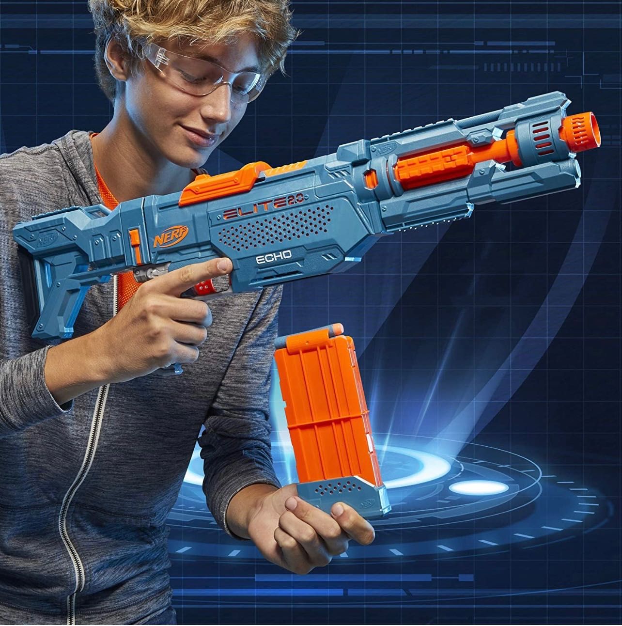 Бластер Нерф NERF Elite 2.0 Echo CS-10 Blaster чотири варіанти складу