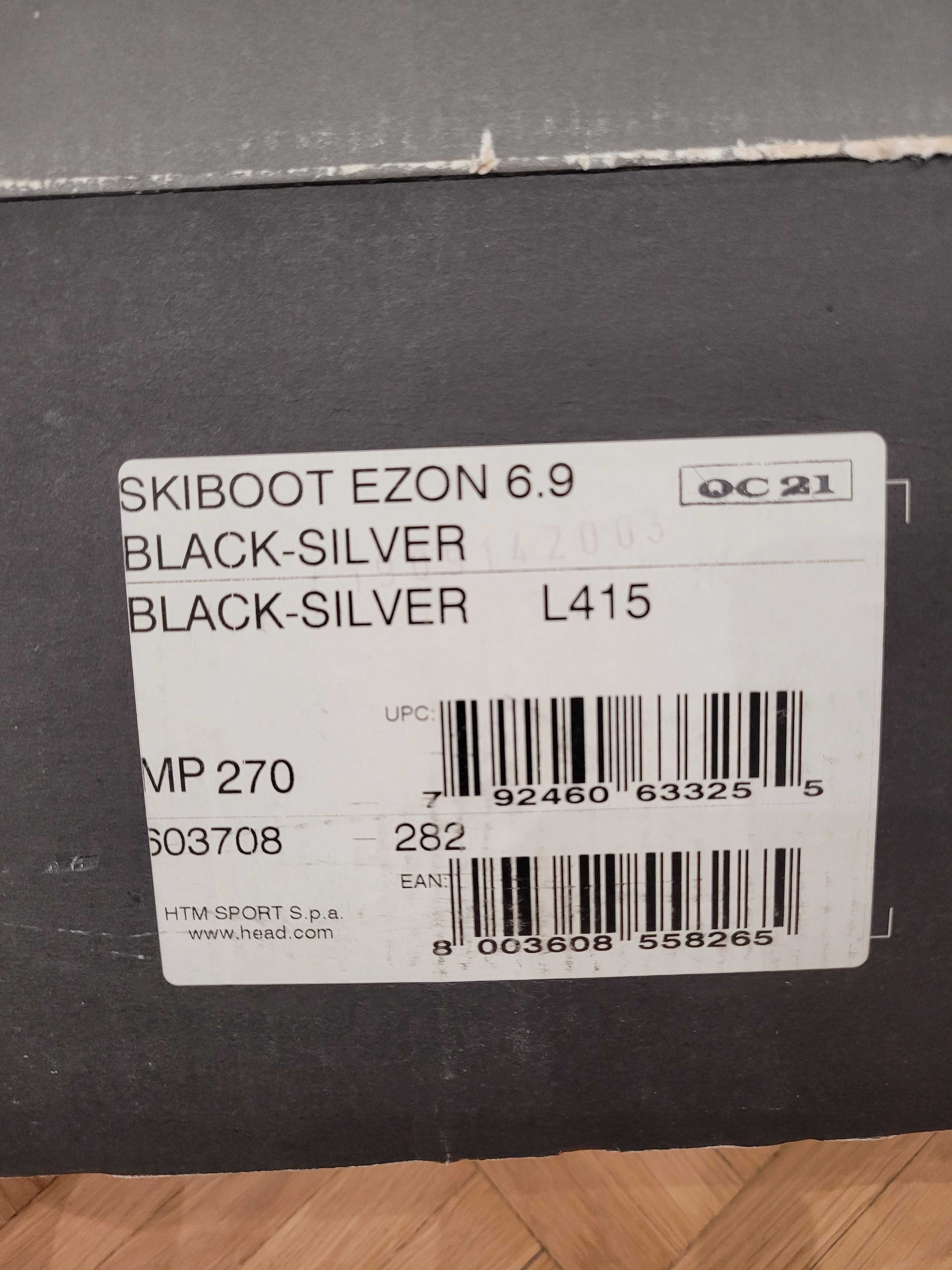 HEAD Buty narciarskie Ezon 6.9 Black Silver MP 270 rozm. 40