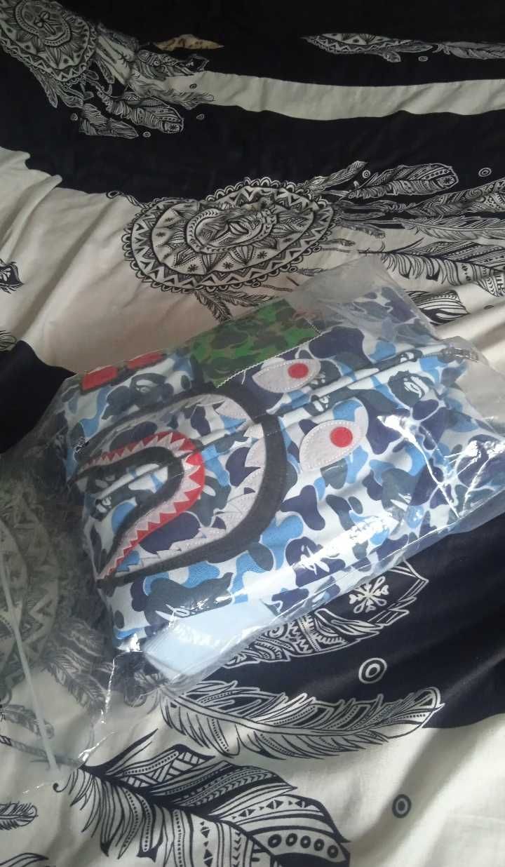 Bape shark blue camo