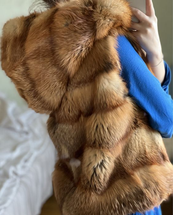 Жилетка из лисы!