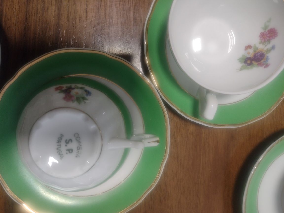 Serviço de café - porcelana vintage de Coimbra