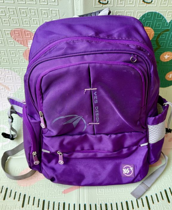 Фіолетовий шкільний рюкзак Yes з ортопедичною спинкою