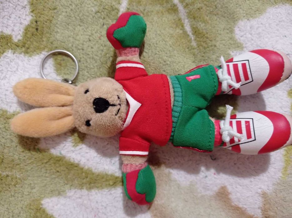 16см брелок на сумку рюкзак мягкая игрушка заяц футболист зайка