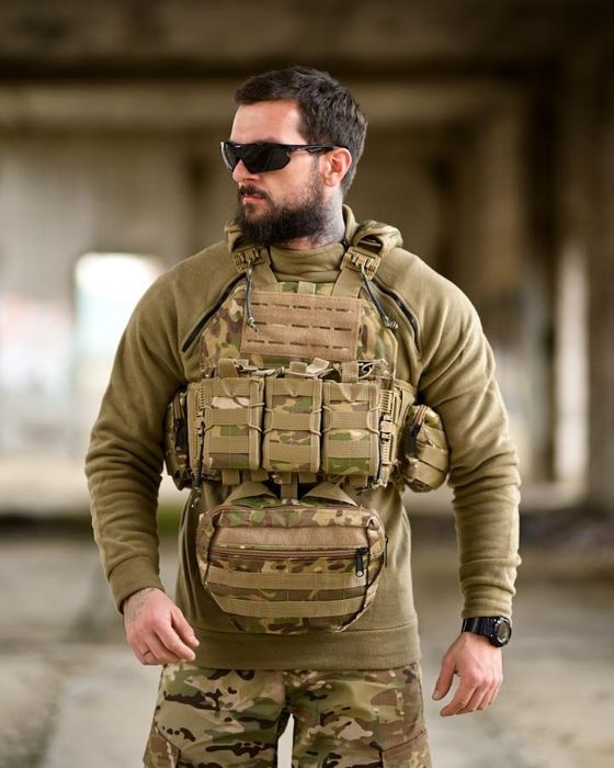 Плитоноска 4 точки скидання мультикам Single Sword DETECT