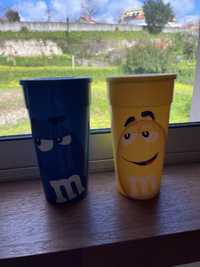 2 Copos M&Ms chocolate