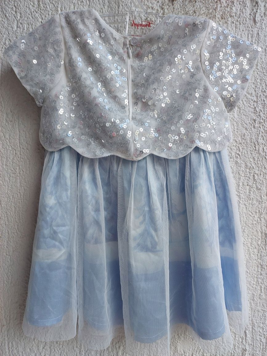 Sukienka Disney Elsa Kraina Lodu 86cm/12-18m-cy-jak nowa InPost