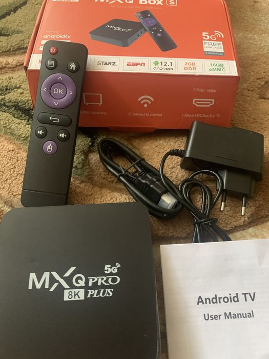 Андроід 12 Тюнер для TV -приставка  MXQ Box 2/ 16