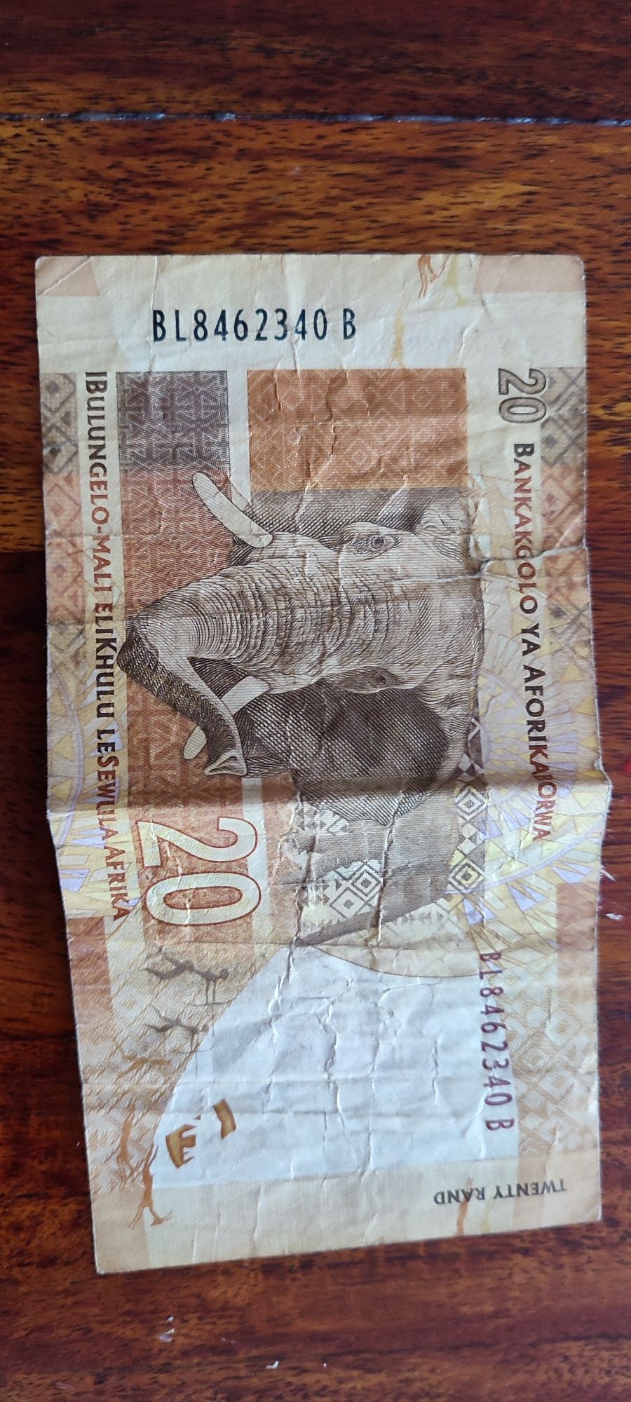 Nota África do sul 20 rand